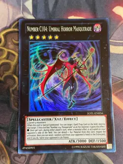Yugioh Number C104 Umbral Horror Masquerade JOTL-EN056 Super - Image 1