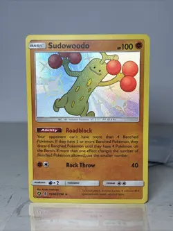 2019 Pokemon SM Hidden Fates Sudowoodo #SV20/SV94 NM Pack Fresh - Image 1