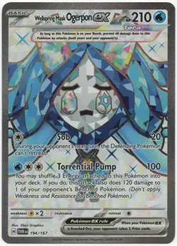 Wellspring Mask Ogerpon EX 194/167 Twilight Masquerade TWM SV06 Pokemon TCG NM - Image 1