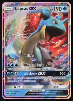 Lapras GX - 35/149 - Ultra Rare - Sun & Moon - Pokemon Card - NM/M - Image 1