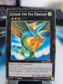 YuGiOh! Leviar The Sea Dragon BP03-EN117 Shatterfoil Rare 1st Ed - Image 1