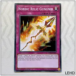 Nordic Relic Gungnir - LEHD-ENB27 - Common 1st Edition Yugioh - Image 1