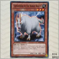 Tanngrisnir of the Nordic Beasts - BP02-EN094 - Common 1st Edition Yugioh - Image 1