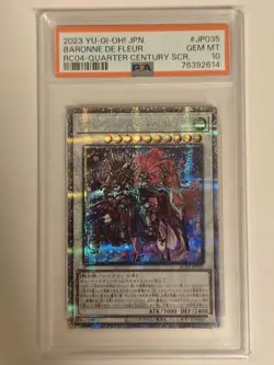 YuGiOh Baronne de Fleur PSA 10 25th Quarter Century Secret Rare - Image 1