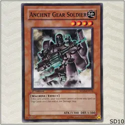 Ancient Gear Soldier - SD10-EN014 - Common 1st Edition Yugioh - Image 1