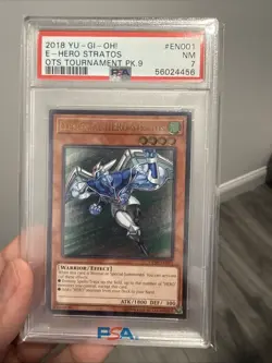 Elemental HERO Stratos (UTR) OP09-EN001 OTS Tournament Pack 9 Unlimited - PSA 7 - Image 1