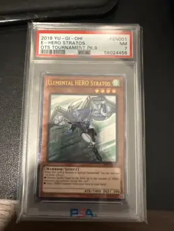 Elemental HERO Stratos (UTR) OP09-EN001 OTS Tournament Pack 9 Unlimited - PSA 7 - Image 3