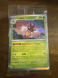 Pokemon Stellar Crown Staff Prerelease Promo Set of 4 NM Sealed Cards - Image 1