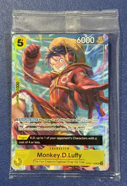One Piece TCG - Monkey.D.Luffy OP07-109 (Illustration Box Vol.3) Alt Art SEALED - Image 1