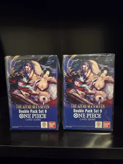 2x One Piece TCG Double Pack Box Set 9 The Azure Sea's Seven OP-14 EB04- Sealed - Image 1