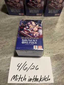 One Piece The Azure Sea's Seven Double Pack Set 9 OP-14 Factory Sealed/New x4 - Image 2