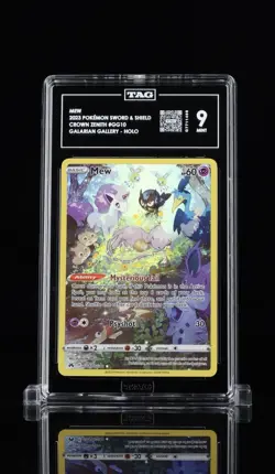 Pokemon TCG Mew Crown Zenith Galarian Gallery Holo Rare GG10/GG70 TAG 9 MINT - Image 1