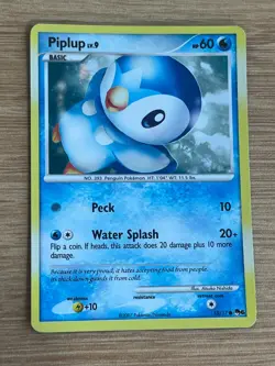 Piplup Holo 15/17 - Pop Series 6 Pokemon TCG English LP - Image 2