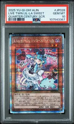 YuGiOh Live Twin Lil-la Sweet PSA 10 25th Quarter Century Secret Rare - Image 1
