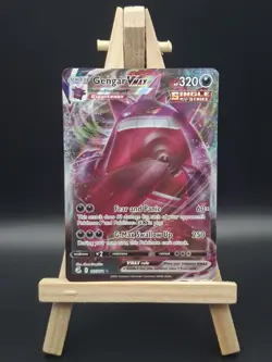 Pokemon TCG Gengar VMAX Fusion Strike 157/264 Illustration Rare Holo LP - Image 1