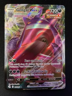 Gengar VMAX 157/264 SWSH08: Fusion Strike Holofoil Ultra Rare Pokemon TCG - Image 1