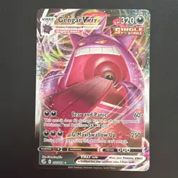 Pokemon TCG Gengar Vmax Fusion Strike 157/264 Holo Ultra Rare - Image 1