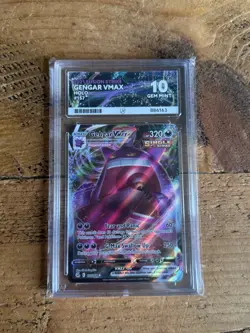 Pokemon TCG Fusion Strike Gengar VMAX Full Art Holo Ace 10 Gem Mint 157/264 - Image 1