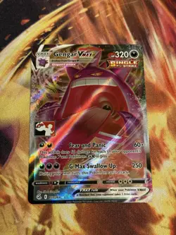Pokemon Gengar VMAX 157/264 Ultra Rare Fusion Strike Holo 320 HP - Image 1