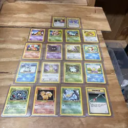 Pokemon Base Set 2 Lot of 18 Uncommon/Common Vintage Pokemon Cards NO DOUBLES LP - Image 1