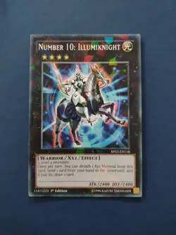 BP03-EN118 Number 10: Illumiknight Shatterfoil Rare 1st Edition NM Yugioh Card - Image 1