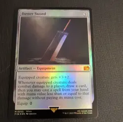 Buster Sword Artifact Foil Magic: The Gathering Universes Beyond 2025 - Image 1