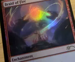 X 1 Braid of Fire FOIL NM-M Secret Lair Drop 729 MTG Magic The Gathering - Image 1