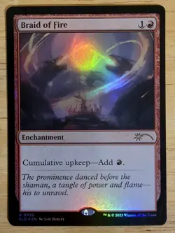 X 1 Braid of Fire FOIL NM-M Secret Lair Drop 729 MTG Magic The Gathering - Image 2