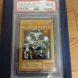 YuGiOh Summoned Demon Skull PSA 10 Ultimate Rare 2001 Japanese Card - Image 1