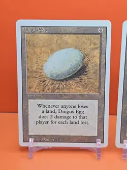 🟤🟤🟤 (2) 1994 Magic The Gathering DINGUS EGG REVISED 3RD EDITION PLAYED 🟤🟤🟤 - Image 2