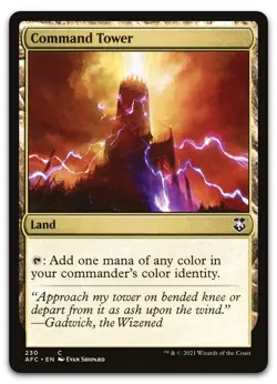 Command Tower #230 (NM) Forgotten Realms AFC Magic MTG - Image 1