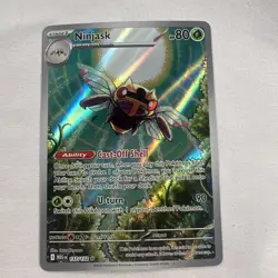 Pokemon TCG Ninjask 137/132 ME01: Mega Evolution Illustration Rare NM - Image 1
