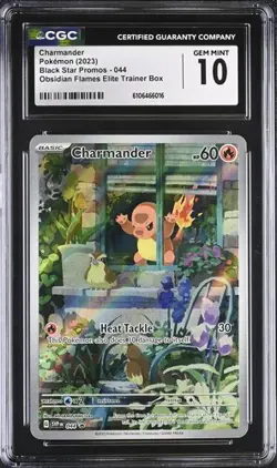 2023 Pokemon SVP Obsidian Flammen Pokemon #044 Charmander PSA CGC 10 - Image 1