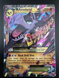 M Aerodactyl EX XY98 Pokemon XY Breakthrough Black Star Promo Holo HP - Image 3