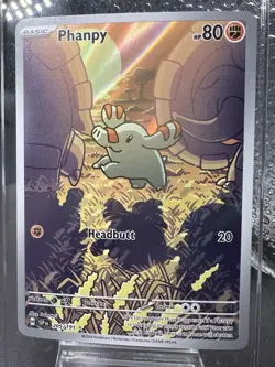 Pokemon TCG Phanpy Surging Sparks 205/191 Holo Illustration Rare - Image 1