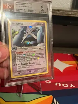 Pokemon TCG 2004 EX Hidden Legends Metagross 11/101 Reverse Holo BGS 9 MINT - Image 2