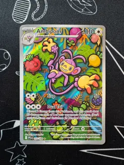 Ambipom 107/094 Pokemon TCG Phantasmal Flames Illustration Rare English - Image 1