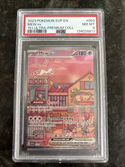 2023 Pokemon TCG 151 Ultra Premium Collection Mew ex Promo 053 PSA 8 - Image 1