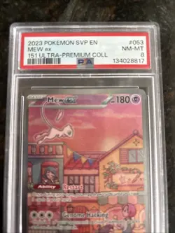 2023 Pokemon TCG 151 Ultra Premium Collection Mew ex Promo 053 PSA 8 - Image 2