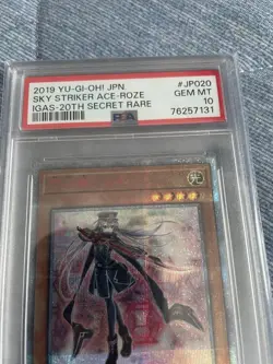 YuGiOh Sky Striker Ace Raye Rose PSA 10 20th Secret Rare Japanese - Image 2