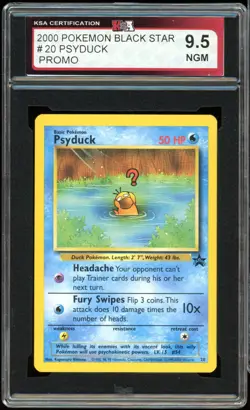 2000 Pokemon Black Star Promo #20 Psyduck KSA 9.5 NGM - Image 1