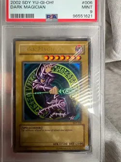 [PSA 9] Dark Magician SDY-006 2002 Ultra Rare Unlimited Japanese YuGiOh Card - Image 1