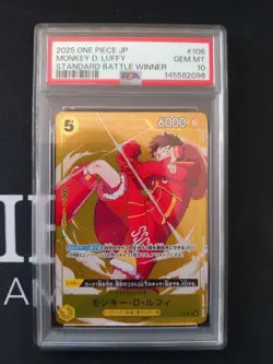 PSA 10 Monkey D. Luffy P-106 Standard Battle Promo 2025 ONE PIECE Card Japanese - Image 3