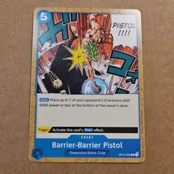 One Piece Barrier-Barrier Pistol (OP10-060/162) OP10 Royal Blood NM TCG CCG - Image 1