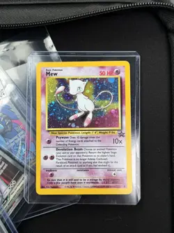 Pokemon Mew #9 Holo Black Star Promo WOTC 2000 Vintage TCG Card NM - Image 2