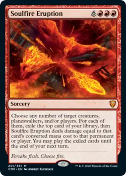 Soulfire Eruption FOIL Commander Legends NM Red Mythic Rare MAGIC CARD ABUGames - Image 1