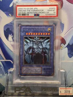 YuGiOh Obelisk the Tormentor PSA 10 Secret Rare G402 GB Promo 2000 - Image 1