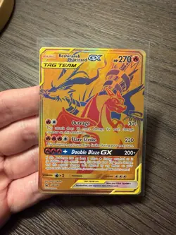 Reshiram & Charizard GX SM247 Sm Holo Regular Size Card NOT JUMBO - Image 1