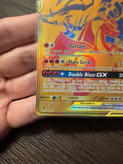 Reshiram & Charizard GX SM247 Sm Holo Regular Size Card NOT JUMBO - Image 5