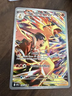 Pokemon TCG Ethan's Typhlosion Destined Rivals Illustration Rare Card 190/182 - Image 2